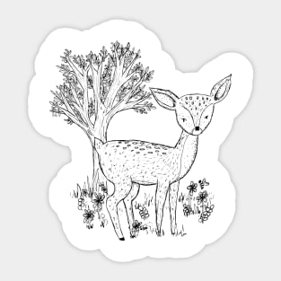 Fawn Sticker